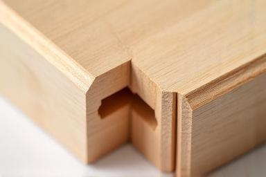 Dovetail joint close-up