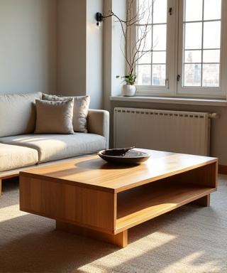 Oak coffee table project